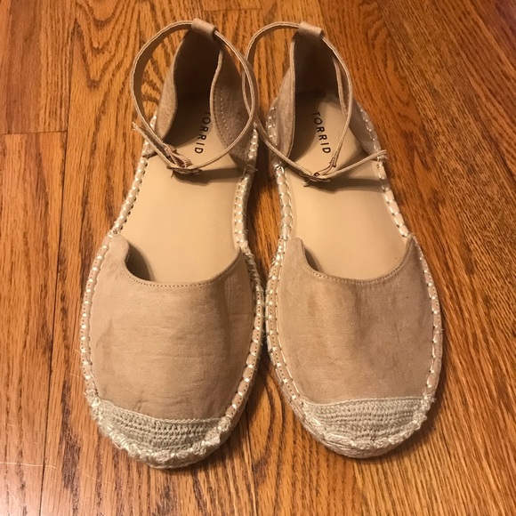 Torrid Size 9.5 Wide Ankle Espadrille Sandals - Picture 2 of 10